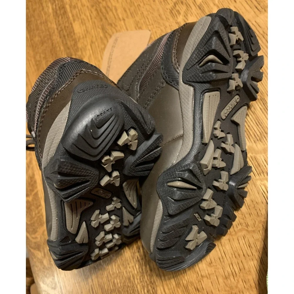 Hi-Tec Youth Brown Leather Sz 10 Hiking‎ Outdoor Boots NWOB - Picture 7 of 7